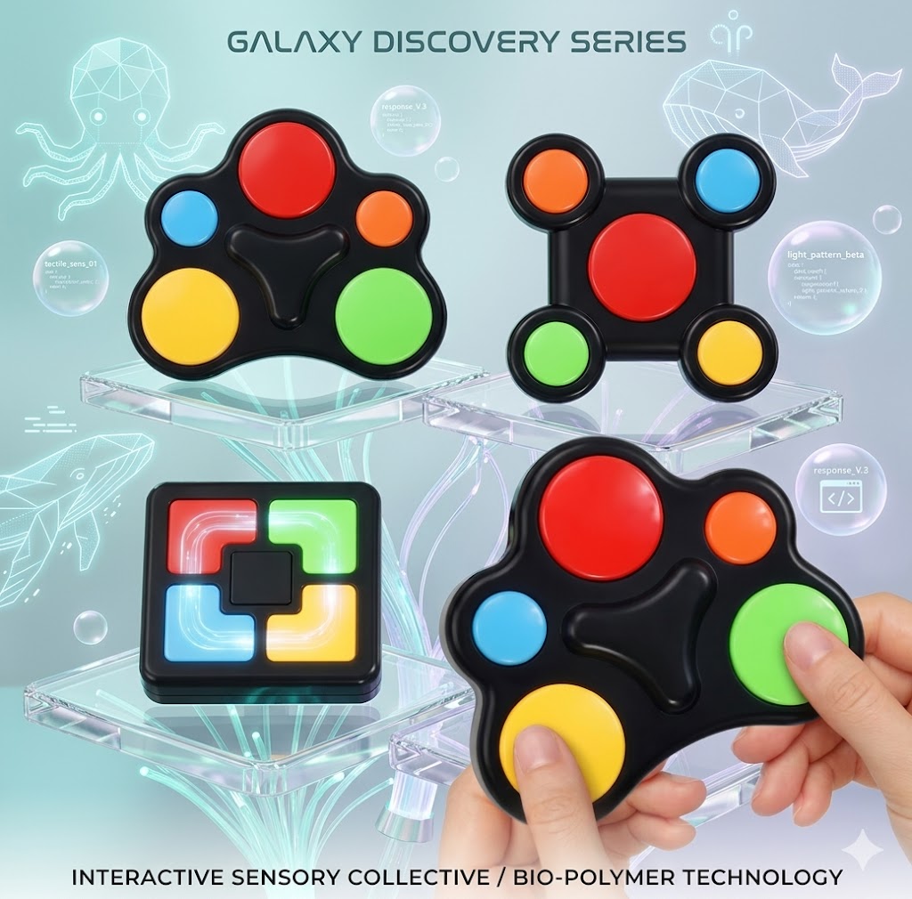 Electronic Memory Maze Game Toy - Fast Push Light Up Hand-Eye Coordination Trainer for Children & Toddlers