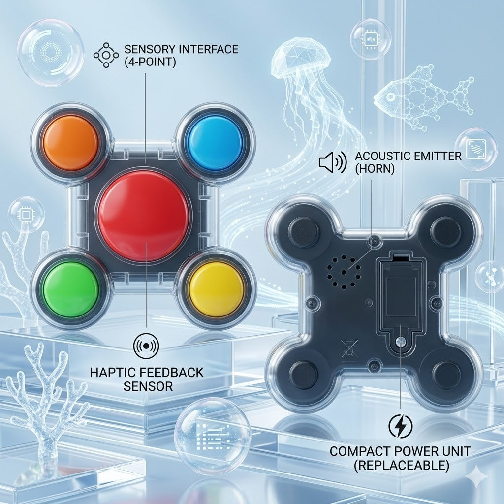 Electronic Memory Maze Game Toy - Fast Push Light Up Hand-Eye Coordination Trainer for Children & Toddlers