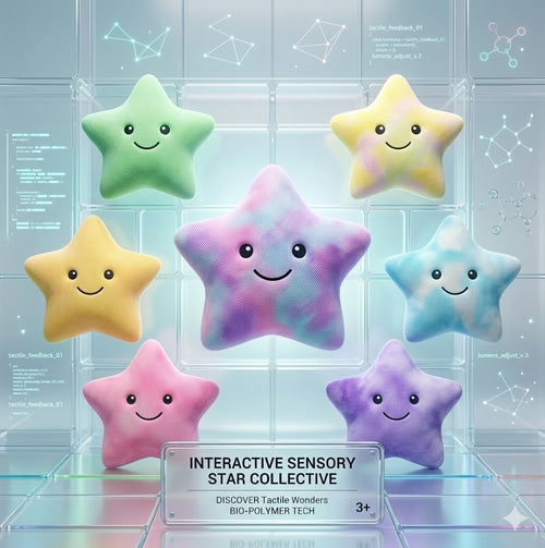 Luminous Glowing Star Plush Toy - Soft LED Light Up Star Pillow Stuffed Cushion for Kids Bedroom & Nursery Decor