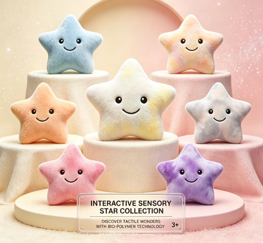 Enchanting Illuminated Star Stuffed Toy - Ultra-Soft Huggable LED Pillow with Gentle Glow for Children's Rooms