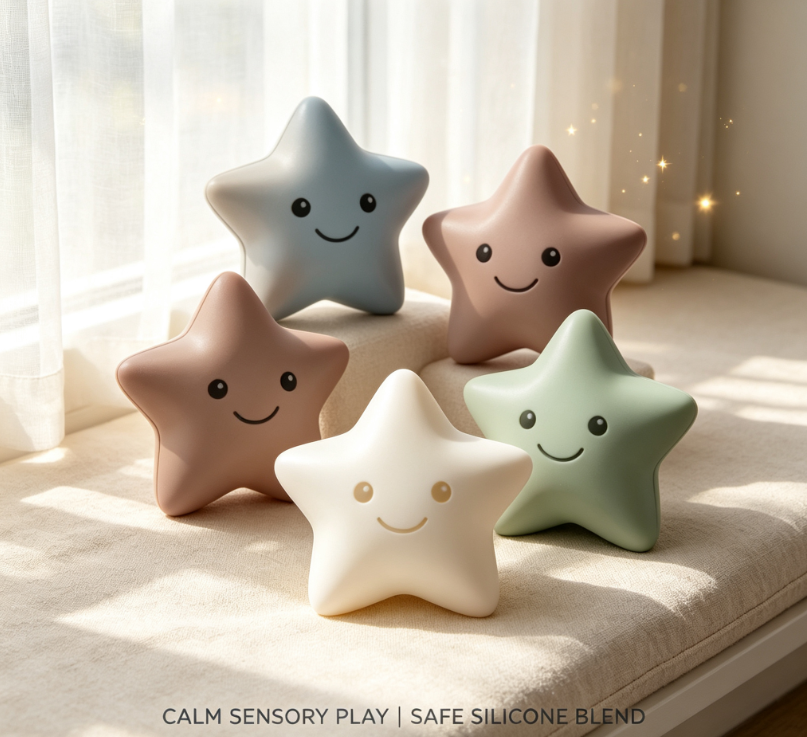Enchanting Illuminated Star Stuffed Toy - Ultra-Soft Huggable LED Pillow with Gentle Glow for Children's Rooms