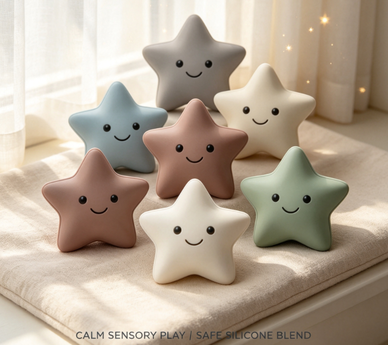 Enchanting Illuminated Star Stuffed Toy - Ultra-Soft Huggable LED Pillow with Gentle Glow for Children's Rooms