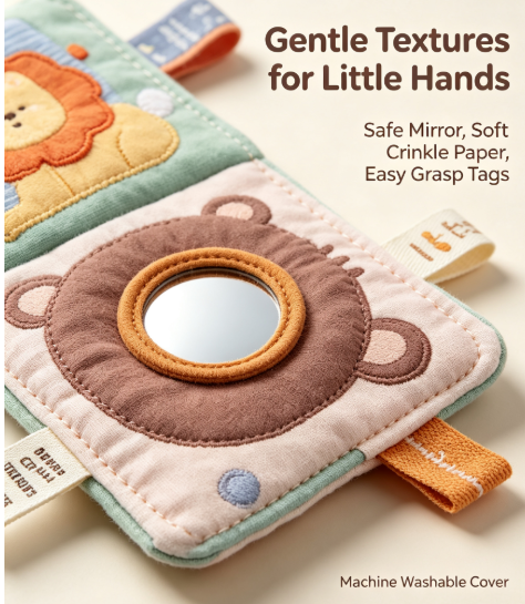 Interactive Baby Tissue Pulling Toy - Soft Sensory Learning Box & Finger Exercise Toy for Toddlers